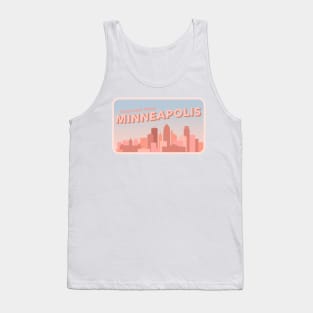 Greetings From Minneapolis Minnesota Retro Day Tank Top